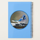 Blue Jay Painting - Original Bird Art Planer (Rückseite)