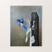 Blue Jay Painting - Original Bird Art Puzzle (Vertikal)