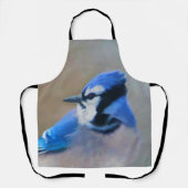 Blue Jay Painting - Original Bird Art Schürze (Vorderseite)