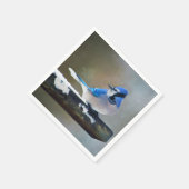 Blue Jay Painting - Original Bird Art Serviette (Ecke)