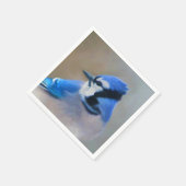 Blue Jay Painting - Original Bird Art Serviette (Ecke)