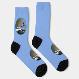 Blue Jay Painting - Original Bird Art Socken
