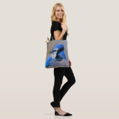 Blue Jay Painting - Original Bird Art Tasche (Am Model)