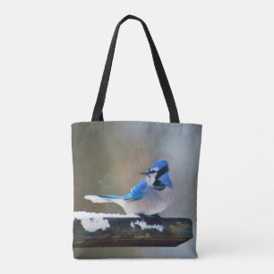 Blue Jay Painting - Original Bird Art Tasche