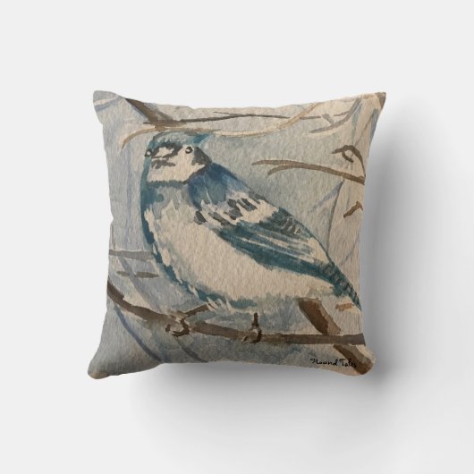 Blue Jay Pillow Kissen (Rückseite)