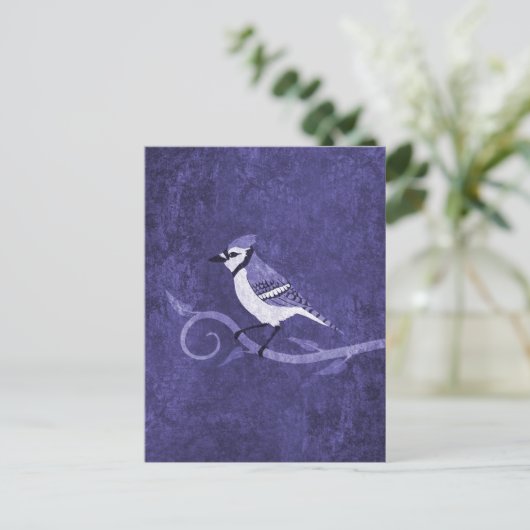 Blue Jay Postcard Postkarte (Stehend Vorderseite)