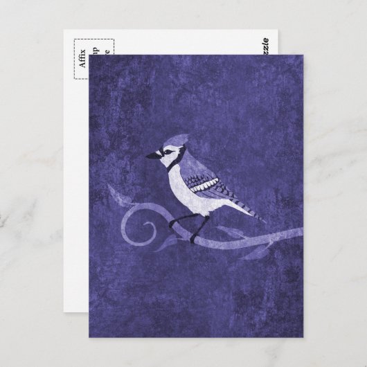 Blue Jay Postcard Postkarte (Vorne/Hinten)