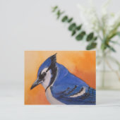 Blue Jay Postcard Postkarte (Stehend Vorderseite)