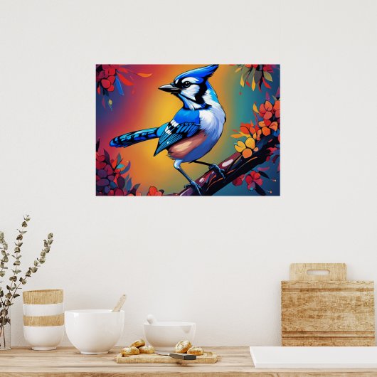 Blue Jay Poster (Küche)