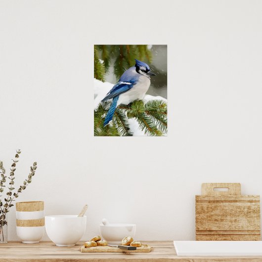 Blue Jay Poster (Küche)