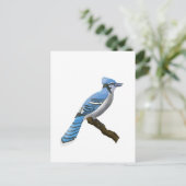 Blue Jay Postkarte (Stehend Vorderseite)