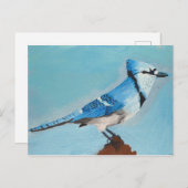 Blue Jay Postkarte (Vorne/Hinten)