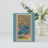 Blue Jay Postkarte (Stehend Vorderseite)