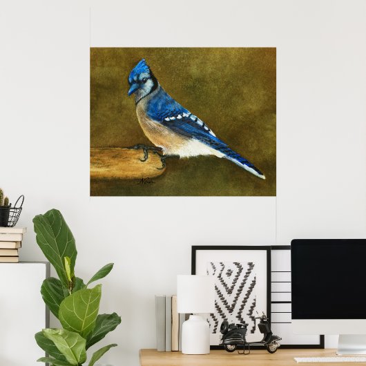 Blue Jay Print Poster (Heimbüro)