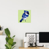 Blue Jay Print Poster (Heimbüro)