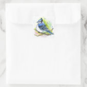 Blue Jay Quadratischer Aufkleber (Tasche)