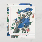 BLUE JAY RETIREMENT PARTY EINLADUNG FLAT CARD (Vorne/Hinten)