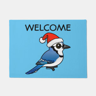 Blue Jay Santa Fußmatte