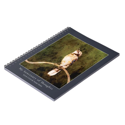 Blue Jay Songbird Notebook | Nature Art Journal Notizblock (Linke Seite)