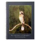 Blue Jay Songbird Notebook | Nature Art Journal Notizblock (Vorderseite)