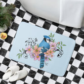 Blue Jay Spring Blumen Badematte