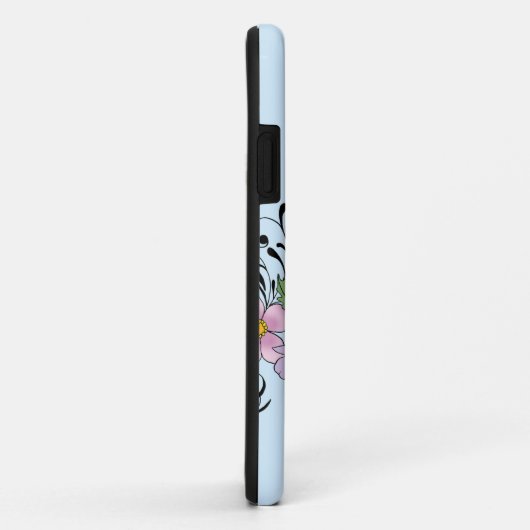 Blue Jay Spring Blumen Case-Mate iPhone Hülle (Hinten/Rechts)