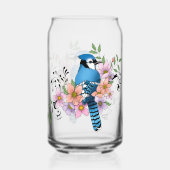 Blue Jay Spring Blumen Dosenglas (Vorderseite)