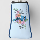 Blue Jay Spring Blumen Golf Headcover (Rotieren 90)