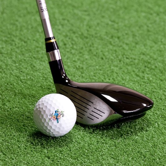 Blue Jay Spring Blumen Golfball