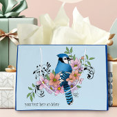 Blue Jay Spring Blumen Große Geschenktüte