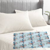 Blue Jay Spring Blumen Kissenbezug