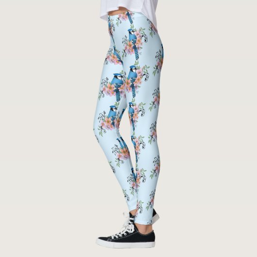 Blue Jay Spring Blumen Leggings (Links)