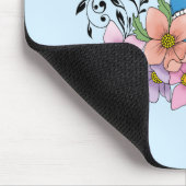 Blue Jay Spring Blumen Mousepad (Ecke)