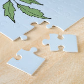 Blue Jay Spring Blumen Puzzle (Seite)