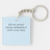 Blue Jay Spring Blumen Schlüsselanhänger (Rückseite)