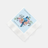 Blue Jay Spring Blumen Serviette (Ecke)