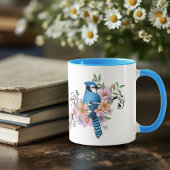 Blue Jay Spring Blumen Tasse