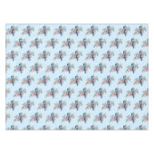 Blue Jay Spring Blumen Tischdecke (Vorderseite (Horizontal))