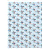 Blue Jay Spring Blumen Tischdecke (Vorderseite)