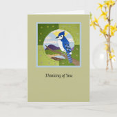 Blue Jay "Thinking of You" Art Card  Karte (Gelbe Blume)