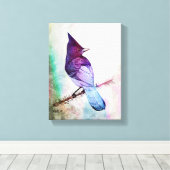 Blue Jay von Aleta Leinwanddruck (Insitu (Holzboden))