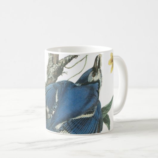 Blue Jay von Audubon Kaffeetasse (VorderseiteRechts)