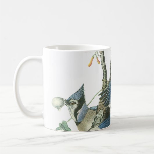 Blue Jay von Audubon Kaffeetasse (Links)