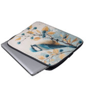 Blue Jay Watercolor Art Laptopschutzhülle (Vorne Knopf)