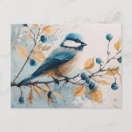Blue Jay Watercolor Art Postkarte