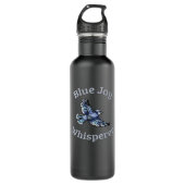 Blue Jay Whisperer Edelstahlflasche (Vorderseite)