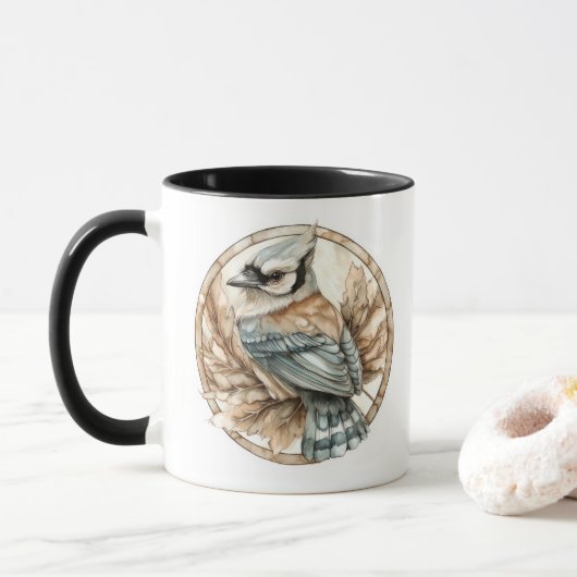 Blue Jay Wild Tame und Timeless Collection Tasse (Mit Donut)