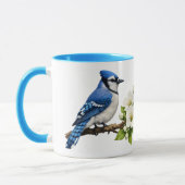 Blue Jay with White Blossoms Tasse (Links)