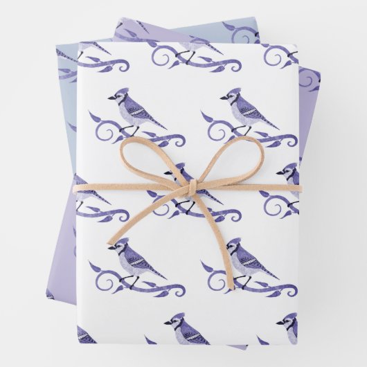 Blue Jay Wrapping Paper Set Geschenkpapier Set (Beispiel)