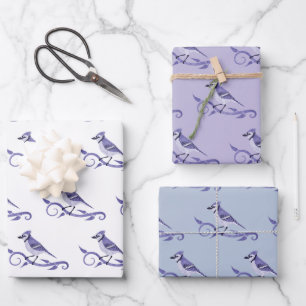 Blue Jay Wrapping Paper Set Geschenkpapier Set